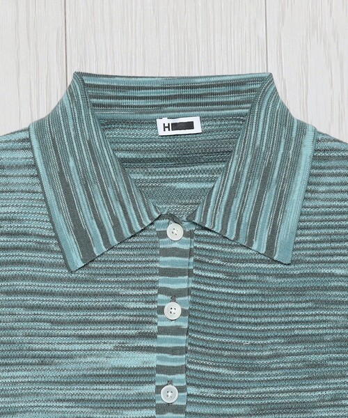 H beauty＆youth コットンカシミヤ　ポロカラーカーディガン　トップス H BEAUTY&YOUTH UNITED ARROWS カーディガン 「H」コットン