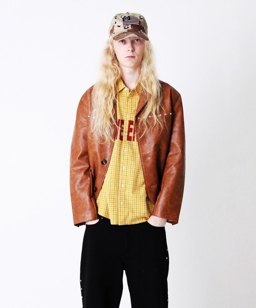 AFB レザージャケット AFB（エーエフビー） カバーオール CAR COAT メンズ : ZOZOTOWN Yahoo