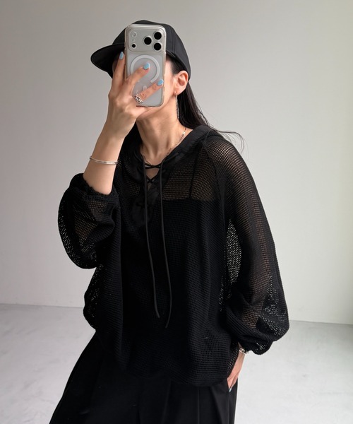 wee9s（ウィークス） パーカー MESH HOODIE / メッシュフーディー