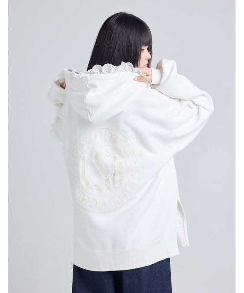 Little sunny bite パーカー lacy logo hoodie レディース