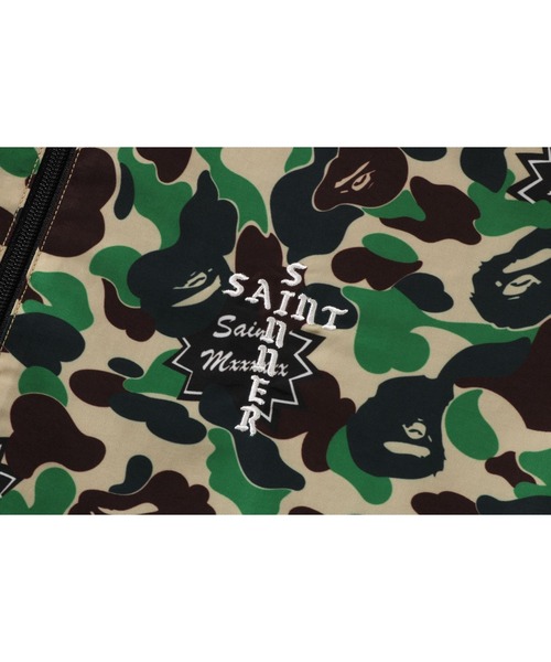 ミリタリージャケット モッズコート BAPE X SAINT MXXXXXX ABC CAMO TRACK JACKETの画像