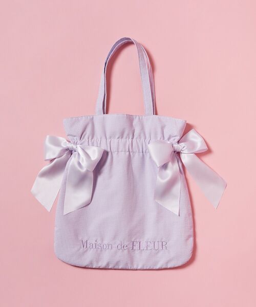 Maison de FLEUR（メゾンドフルール） トートバッグ ギンガムチェック