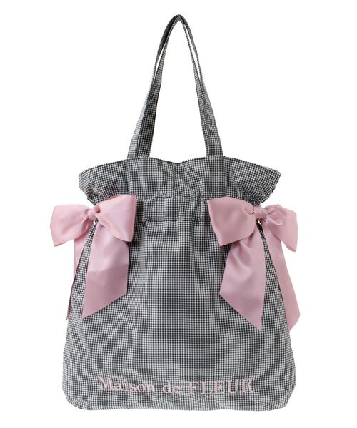 Maison de FLEUR（メゾンドフルール） トートバッグ ギンガムチェック