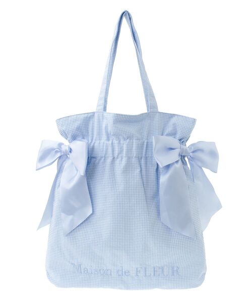 Maison de FLEUR（メゾンドフルール） トートバッグ ギンガムチェック