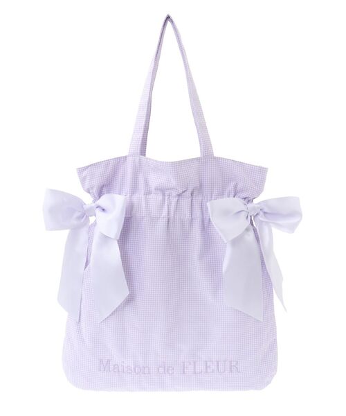 Maison de FLEUR（メゾンドフルール） トートバッグ ギンガムチェック