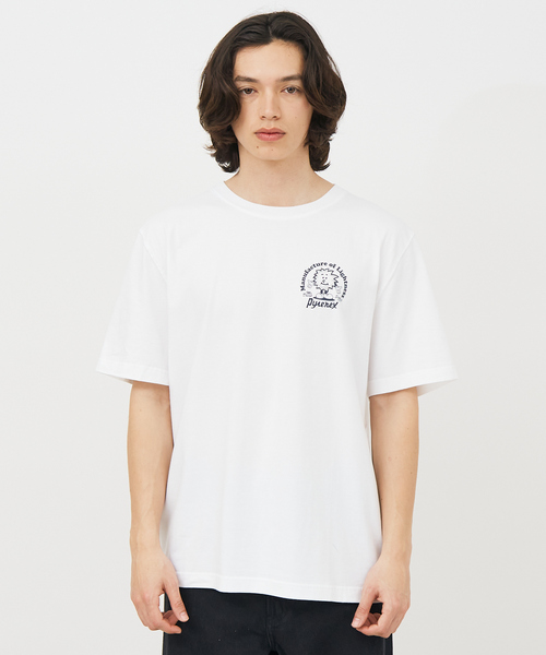 Tシャツ・カットソー PYRENEX SS25 White stretch cotton t-shirt (HUX011C 1000) Pyrenex tシャツ 「PYRENEX / ピレネックス」PYRENEX HUX011 MFG