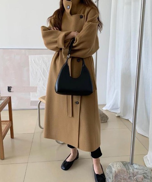 「SMILE ORCHID」 ステンカラーコート FREE グレイッシュベージュ レディース_画像2