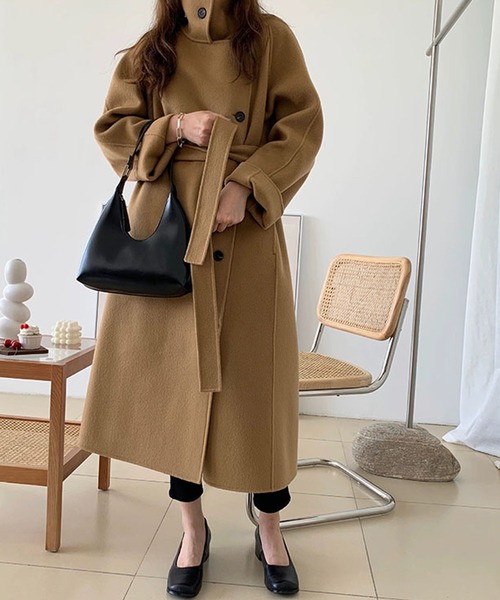 「SMILE ORCHID」 ステンカラーコート FREE グレイッシュベージュ レディース_画像3