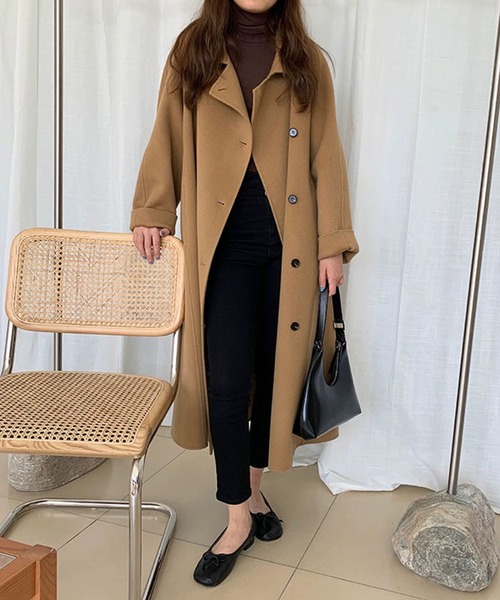 「SMILE ORCHID」 ステンカラーコート FREE グレイッシュベージュ レディース_画像4