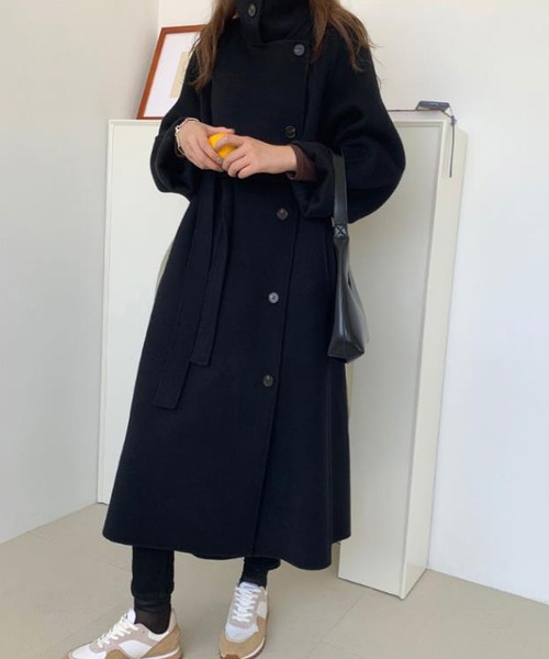 「SMILE ORCHID」 ステンカラーコート FREE グレイッシュベージュ レディース_画像9