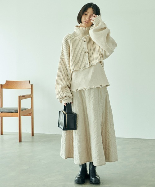 「forksy.」 ニットアンサンブル FREE ブルーグレー レディース_画像5