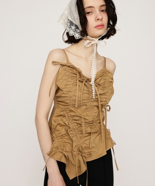 SLY キャミソール DRAWSTRING CAMI TOPS ドローストリング