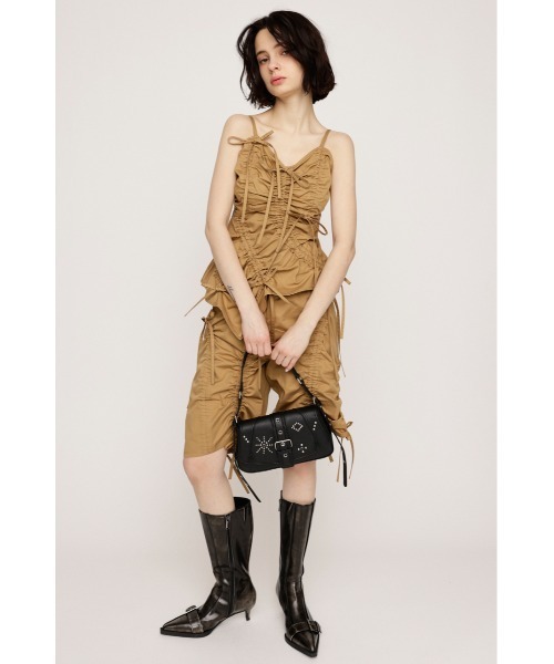 SLY SOCCER GATHER CAMI TOPS キャミトップス セール】SOCCER GATHER CAMI TOPS サッカー ギャザー キャミ