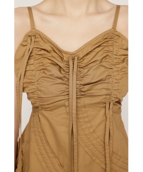 キャミソール DRAWSTRING CAMI TOPS ドローストリング キャミ トップス 夏服 セール】DRAWSTRING CAMI TOPS ドローストリング キャミ
