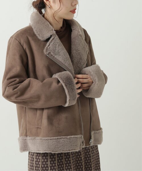 「RAY CASSIN」 ライダースジャケット FREE キナリ レディース_画像3