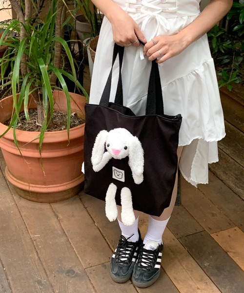 ゆ*ら様 コヤンイサムチョン♡うさみみダリちゃん♡フリル♡トートバッグ ゆ*ら様 コヤンイサムチョンうさみみダリちゃんフリルトート