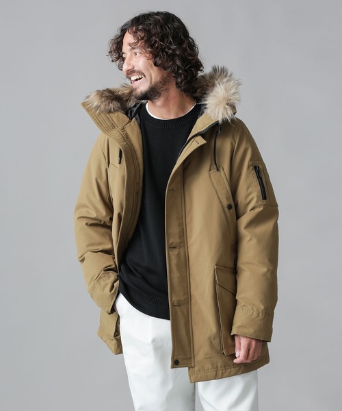 NANO universe（ナノ・ユニバース） ダウンジャケット L ベージュ