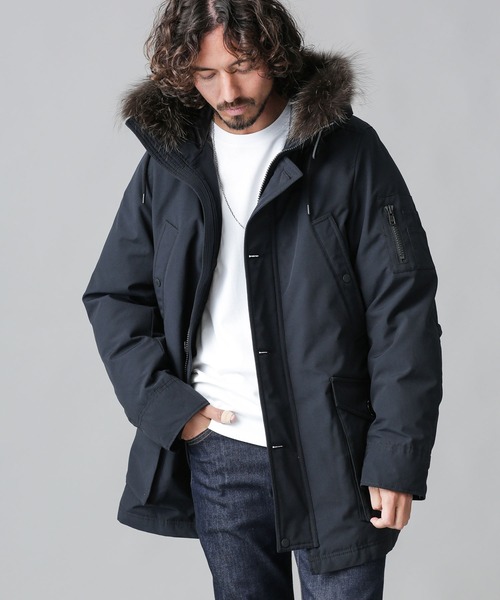 NANO universe（ナノ・ユニバース） ダウンジャケット L ベージュ