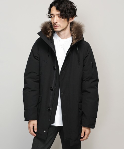 NANO universe（ナノ・ユニバース） ダウンジャケット L ベージュ