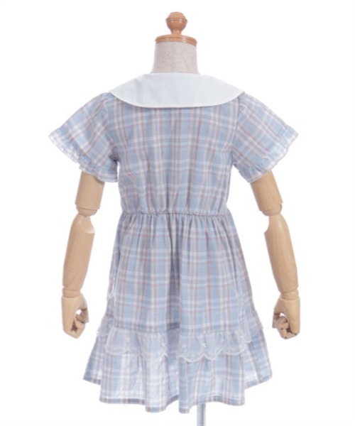 axes femme（アクシーズ ファム） ワンピース うさぎ襟サマーチェック