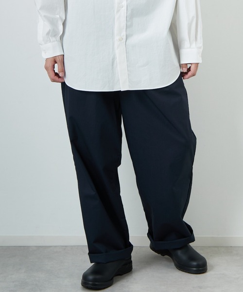 新品 STIIL BY HAND Co / Pe パンツ 44 STILL BY HAND（スティルバイハンド） パンツ 別注 中太ストレート