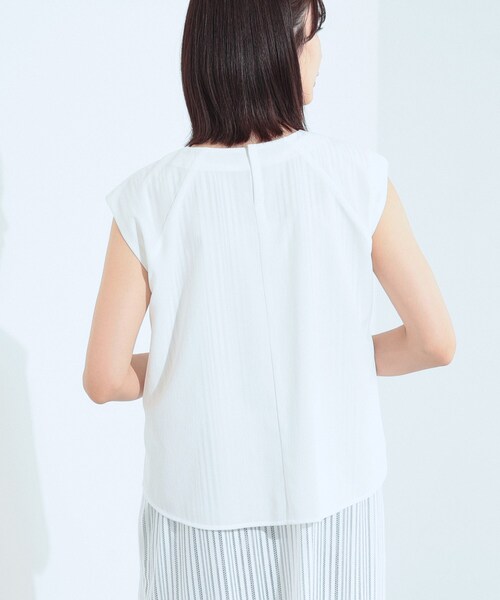 ブラウス シャツ 「クールエアー素材／UVケア／吸汗速乾」エアリータックブラウス レディースの画像
