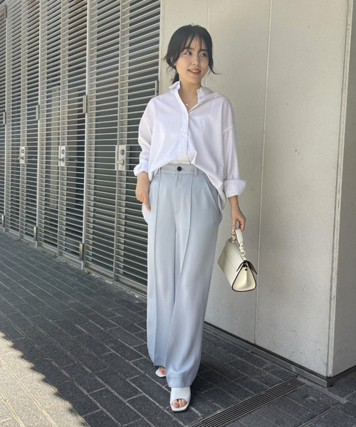 NOBLE（ノーブル） 長袖シャツ - ホワイト レディース : ZOZOTOWN