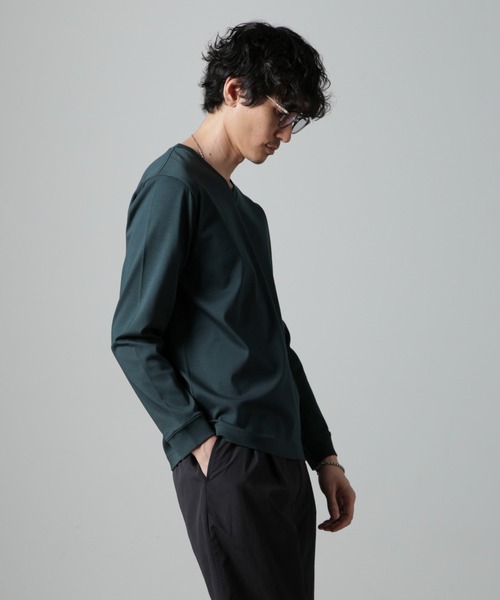 「NANO universe」 長袖Tシャツ X-LARGE ホワイト メンズ