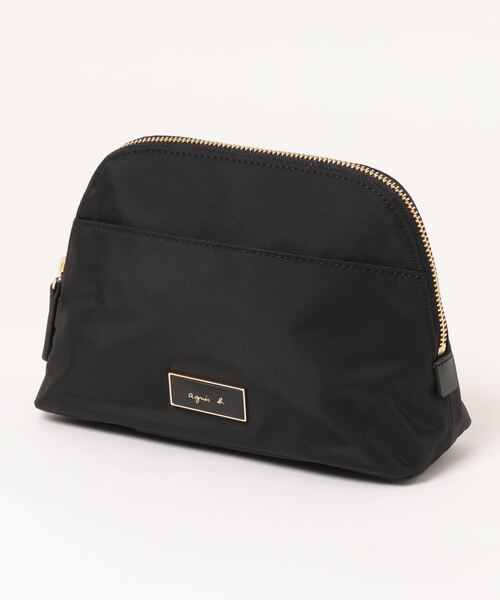 アニエスb ポーチ　黒　白 アニエスベー agnes b. AC12 E POUCH マザーズポーチ （ブラック