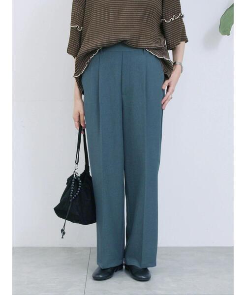 Samansa Mos2 blue（サマンサモスモスブルー） パンツ 「イージーケア