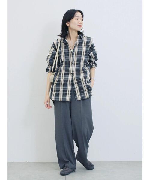 Samansa Mos2 blue（サマンサモスモスブルー） パンツ 「イージーケア
