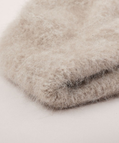 MARAFUR ベージュ ファー　CA4LA CA4LA（カシラ） ニット帽 ニットキャップ EX MARAFUR 6 レディース
