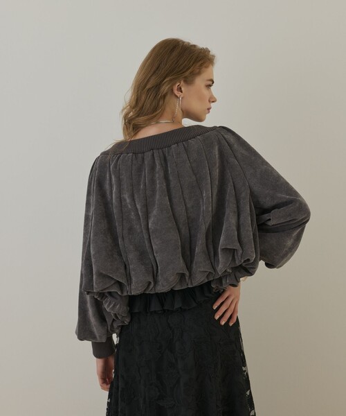 グレースコンチネンタル（GRACE CONTINENTAL）/バルーンモールカットカーディガン GRACE CONTINENTAL（グレースコンチネンタル） カーディガン バルーン