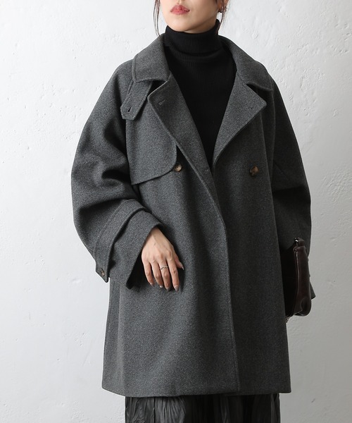 VISCARDI マホガニーミンク ファーコート フレアコート ラグランスリーブ VISCARDI マホガニーミンク ファーコート フレアコート ラグラン