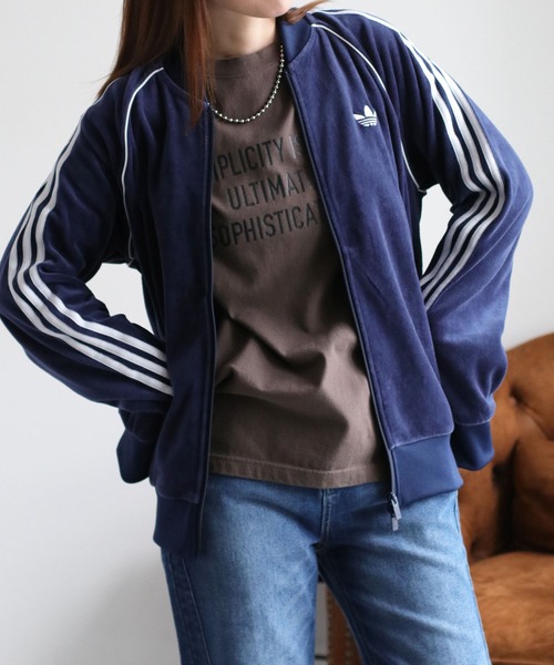 adidas（アディダス） ブルゾン アウター 「adidas」ベロア SST