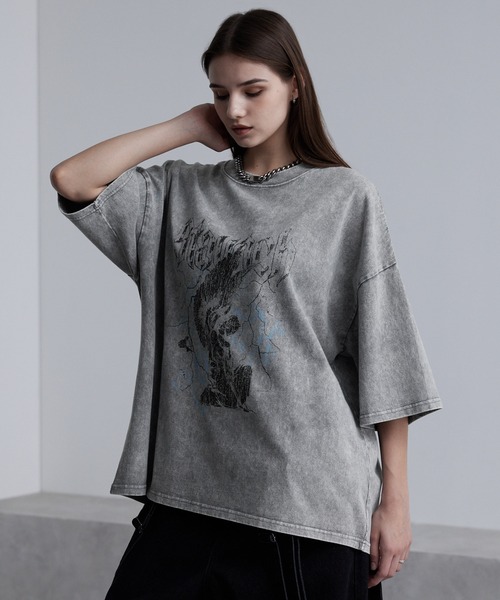 「cussil」 半袖Tシャツ S グレー メンズ_画像4