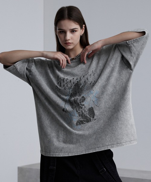 「cussil」 半袖Tシャツ S グレー メンズ_画像7