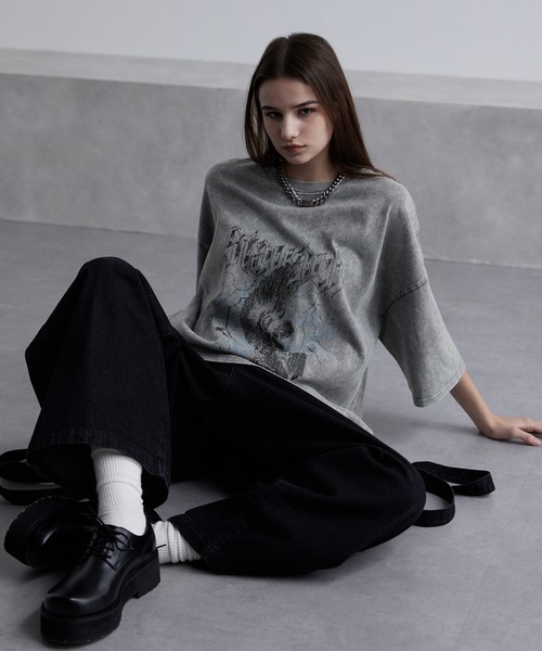 「cussil」 半袖Tシャツ S グレー メンズ_画像8