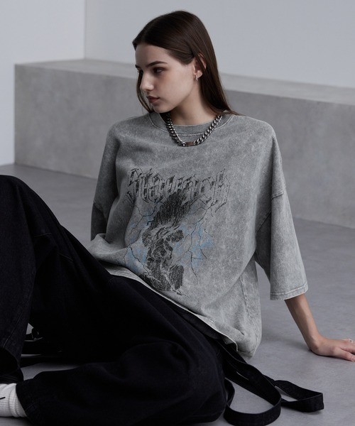 「cussil」 半袖Tシャツ S グレー メンズ_画像9