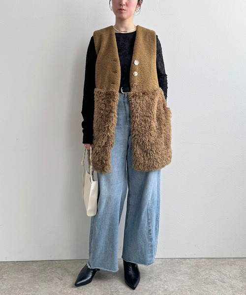 コート アウター ミックスボアジレ レディース_20