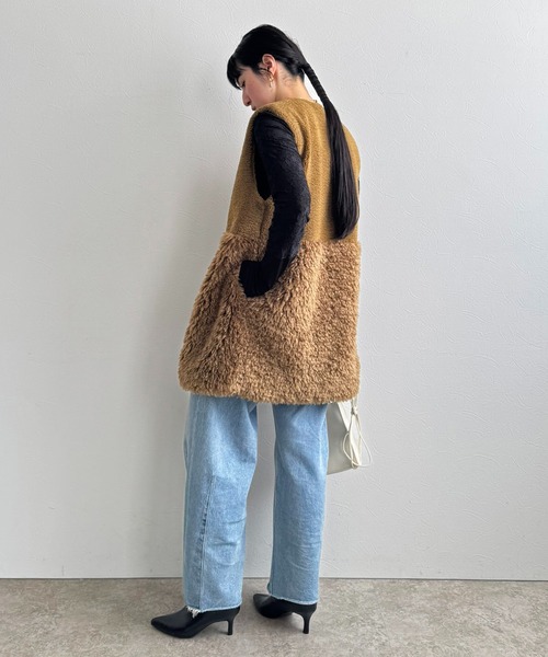 コート アウター ミックスボアジレ レディース_18