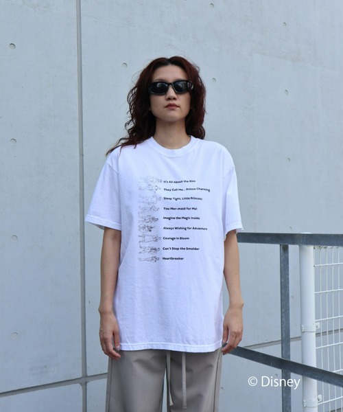 「FIG&VIPER」 「Disney」半袖Tシャツ FREE ホワイト レディース_画像2