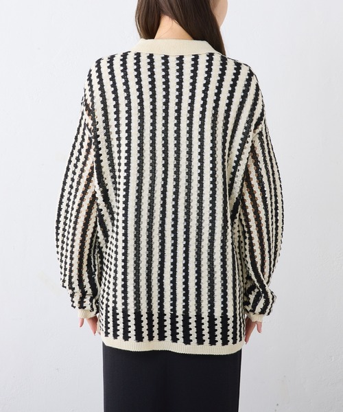 「PUAL CE CIN」 ニットカーディガン FREE アイボリー レディース_画像4