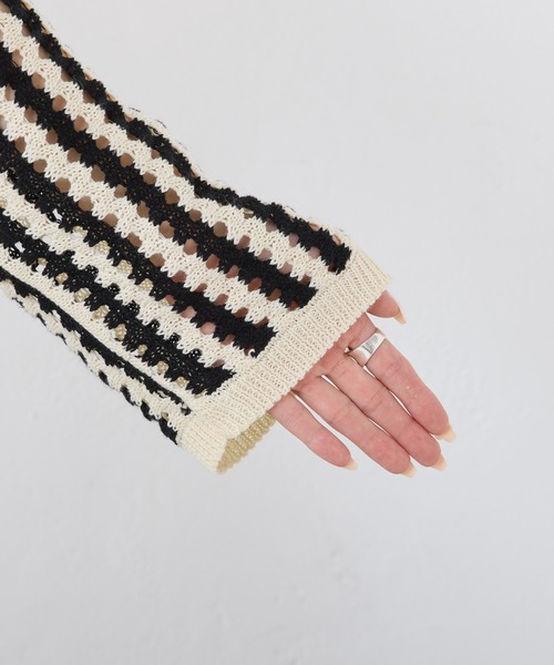 「PUAL CE CIN」 ニットカーディガン FREE アイボリー レディース_画像6