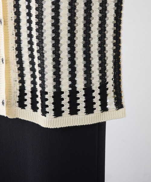 「PUAL CE CIN」 ニットカーディガン FREE アイボリー レディース_画像7