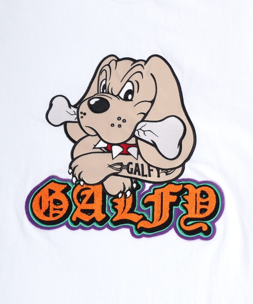 「GALFY」 半袖Tシャツ L ホワイト メンズ_画像3