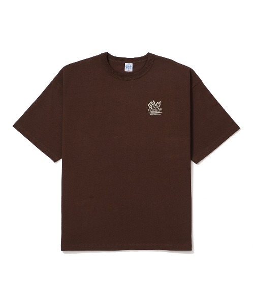 「KEBOZ」 半袖Tシャツ M バーガンディー メンズ_画像3