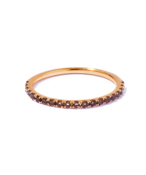 指輪 リング 「les bonbon」embrace smoky quartz ring/エンブレイス スモーキークォーツ リング レディースの画像
