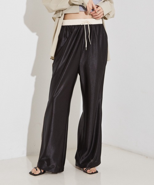 「NOMINE」 イージーパンツ S ネイビー レディース_画像4