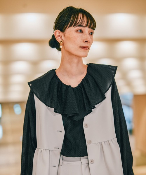 LEPSIM（レプシィム） ブラウス シャツ 「入卒式／セレモニー」 フリル